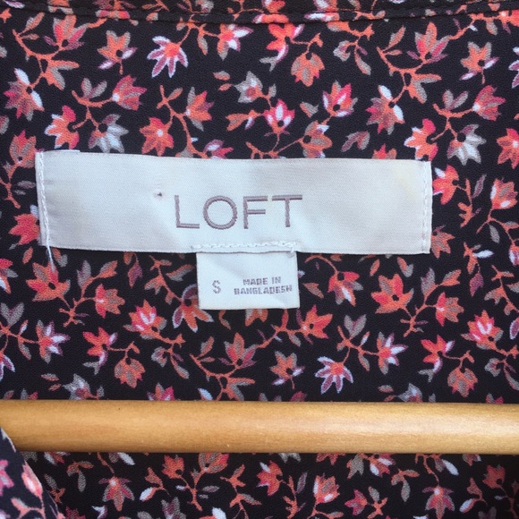 LOFT ruffle crew neck top - Picture 13 of 14